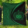 Samoa Coat Of Arms Polynesian Premium Quilt  Circle Style  06 J2  Quilt
